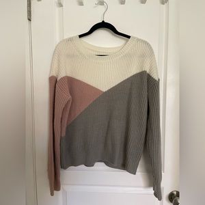 SHEIN color block sweater size large